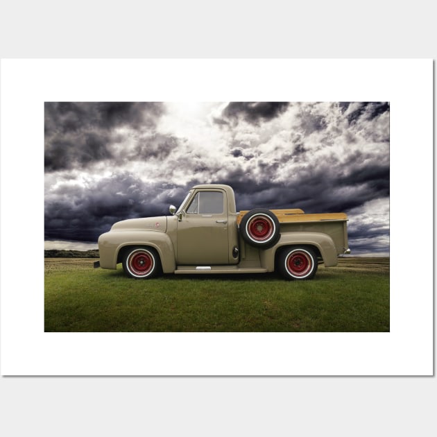 Ford F100, F100 Pickup Wall Art by hottehue